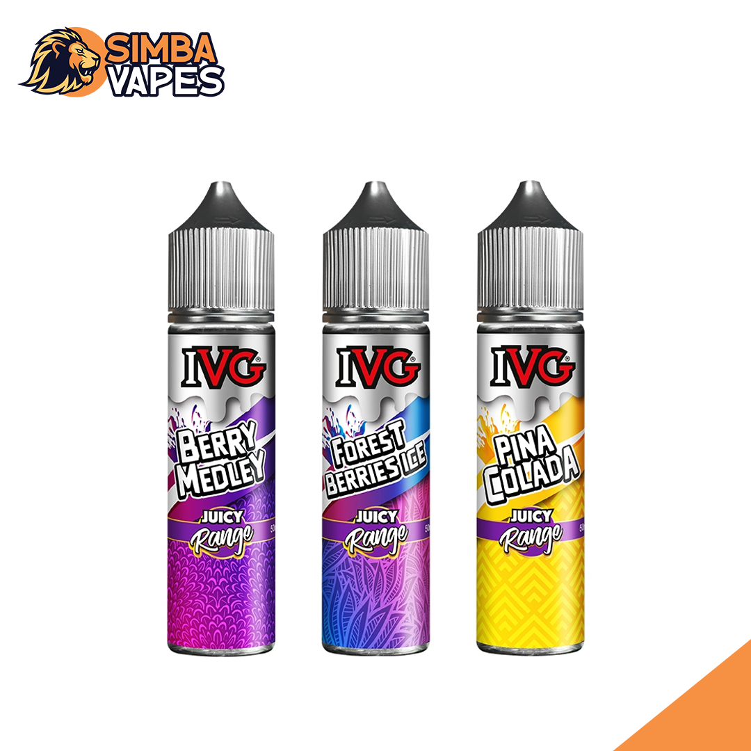 IVG Juicy Range 50ml Shortfill (Pack Of 10)