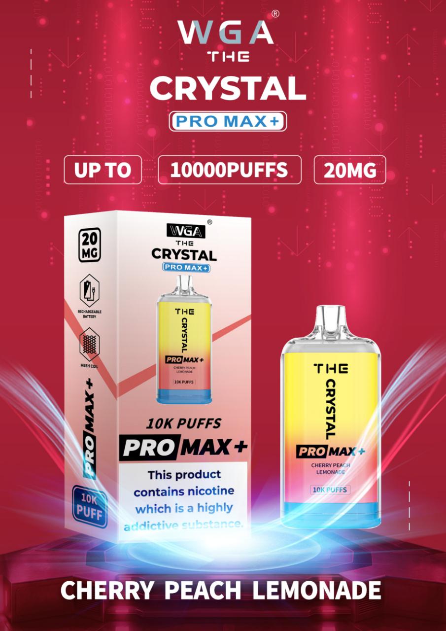 The Crystal Pro Max + 10000 Disposable Vape Pod Pack of 10