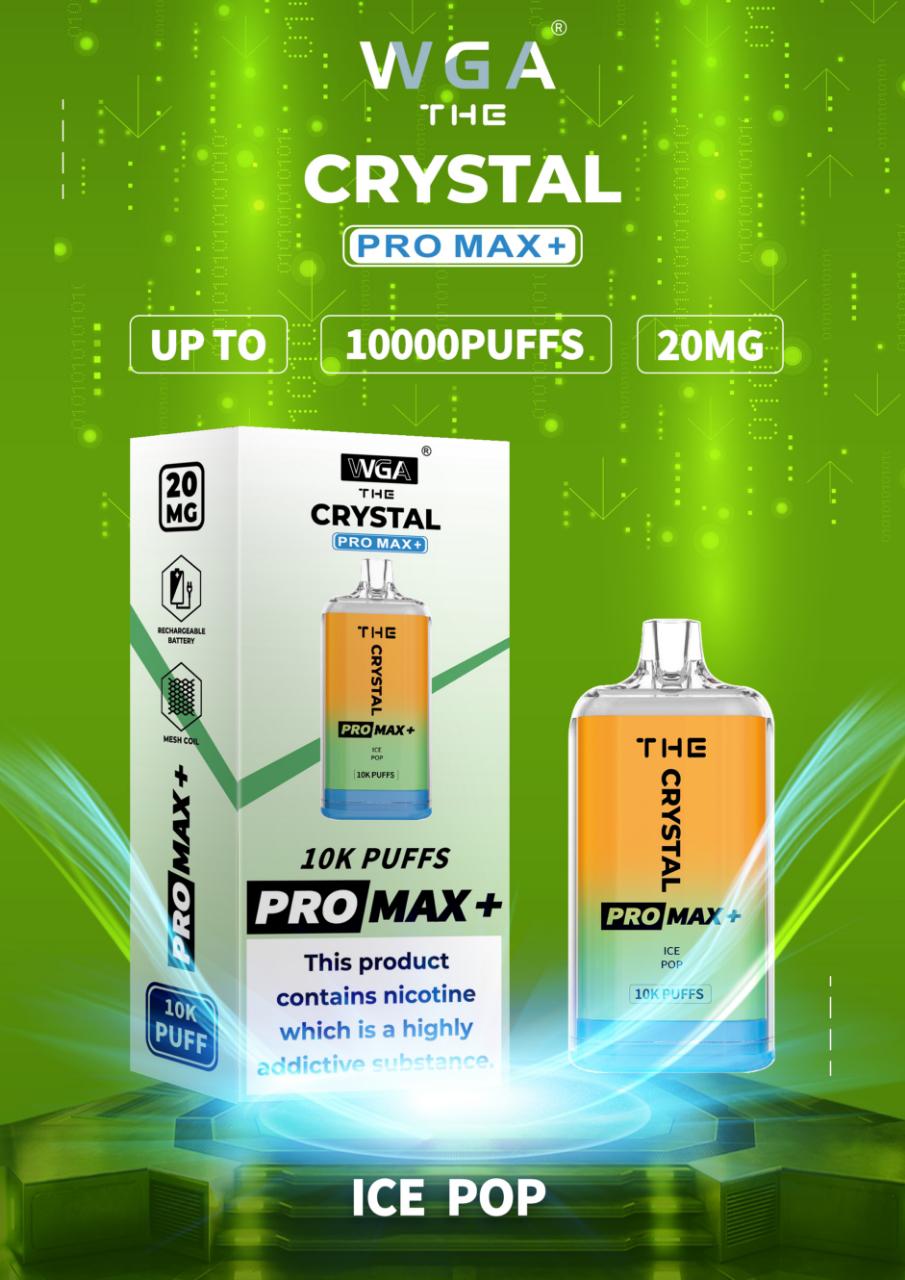 The Crystal Pro Max + 10000 Disposable Vape Pod