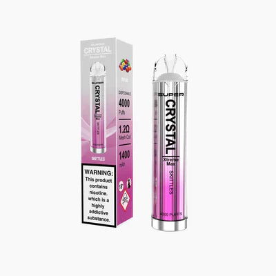 Super Crystal Xtreme Max 4000 Disposable Vape Pod Pack of 10