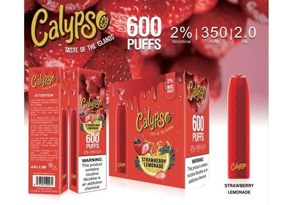 Calypso Bar 600 puffs Disposable Vape pod device - 20mg - #Simbavapes#